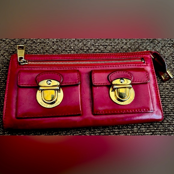 Marc Jacobs Handbags - Vintage Marc Jacobs Burgandy Red Wallet!!